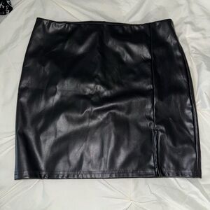 Black Leather Skirt